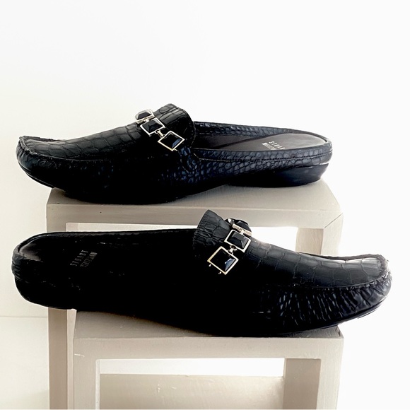 Stuart Weitzman Black flats Mules